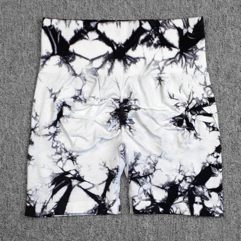 Tie Dye Yoga Shorts Women - P12 Hub Europe