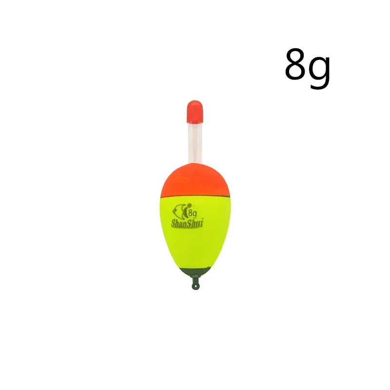 2/5/6Pcs EVA Luminous Fishing Night Float Light Stick Foam Plastic Bobber Sea Rock Fishing Floats Buoyancy Bobber