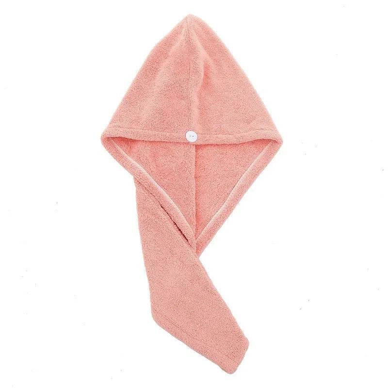 Fast Absorption Hair Drying Turban Hat Pineapple Coral Fleece Long Hair Drying Hat Towel 25x65cm - P12 Hub Europe