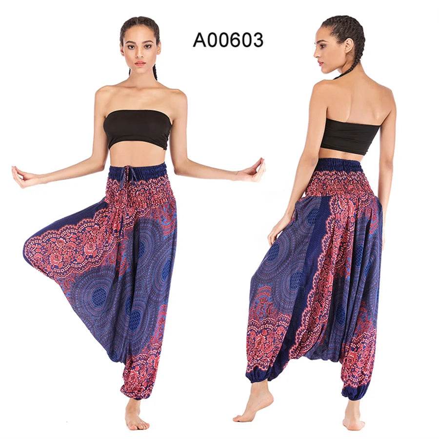 Women's Boho Harem Rayon Pants - P12 Hub Europe