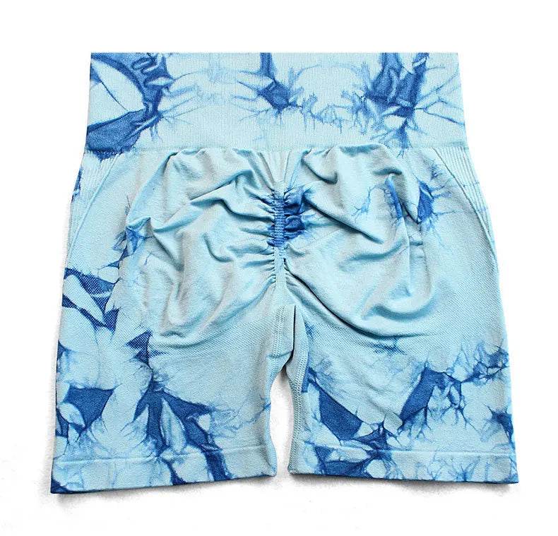 Tie Dye Yoga Shorts Women - P12 Hub Europe