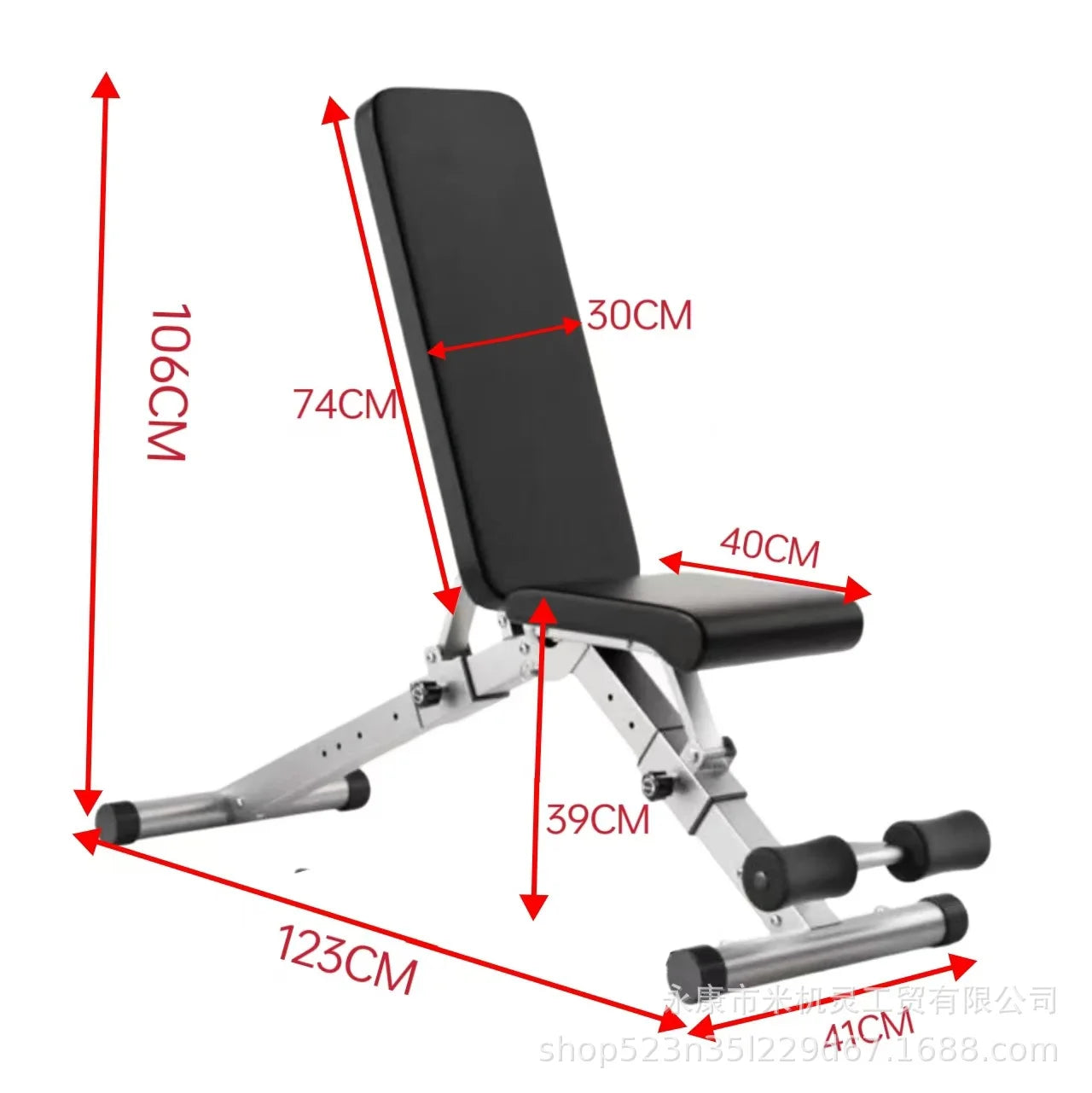 Folding Strength Training Sit up Bench Gym Equipment Gym Equipment Home Adjustable Bench Weight Bench