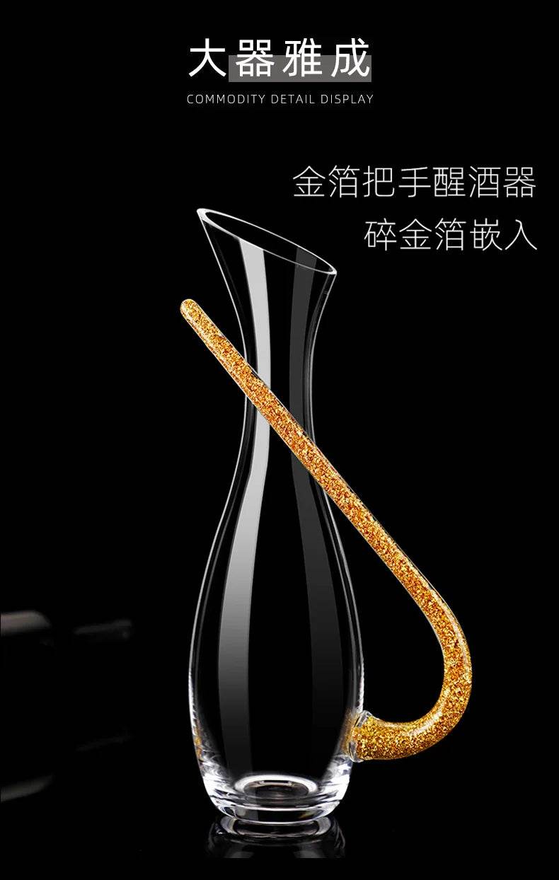 High-grade crystal glass red wine decanter household dispenserEuropean red wine jug wine personality jug set - P12 Hub Europe