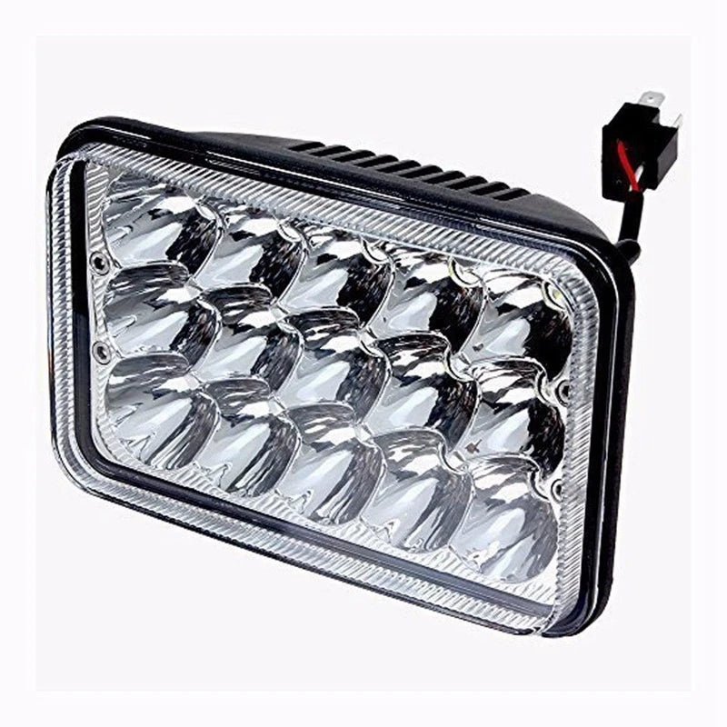 12V 24V 4x6 inch LED Headlights H4 Led Work Light Square Light Replacement for GMC Chevrolet Car Jeep Motorcycle Truck Headlamp
