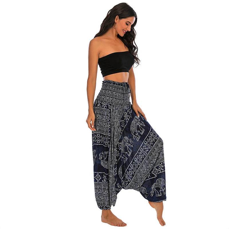 Women's Boho Harem Rayon Pants - P12 Hub Europe