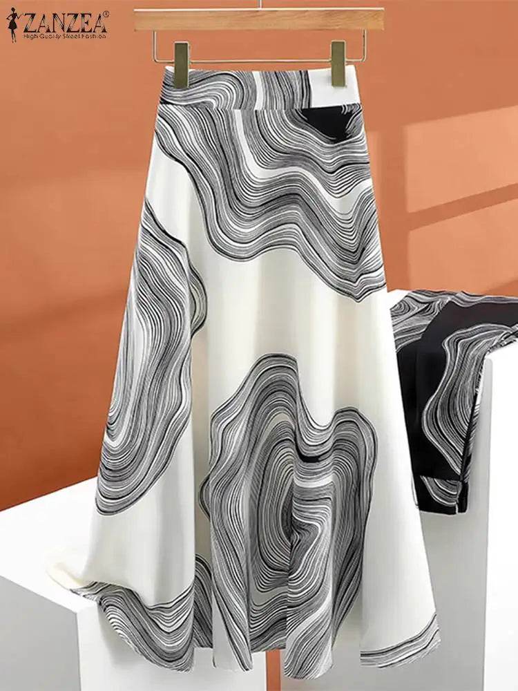 Women's Printed Midi Skirt - P12 Hub Europe