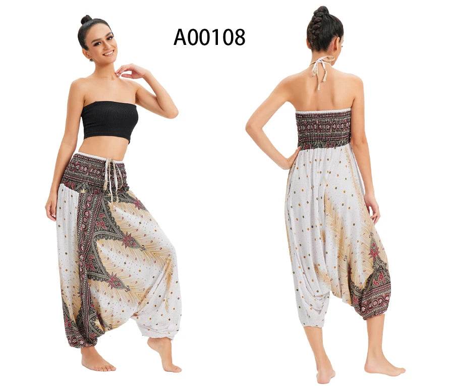 Women's Boho Harem Rayon Pants - P12 Hub Europe