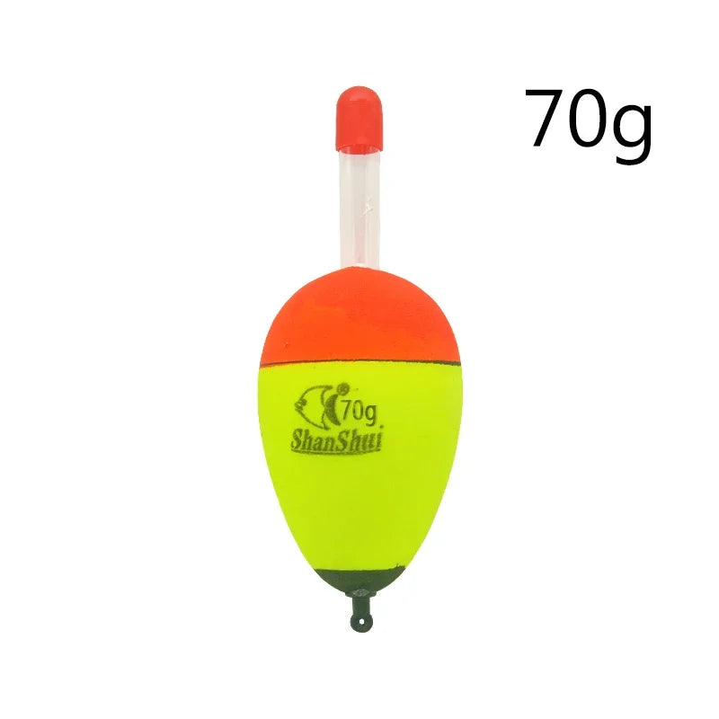 2/5/6Pcs EVA Luminous Fishing Night Float Light Stick Foam Plastic Bobber Sea Rock Fishing Floats Buoyancy Bobber