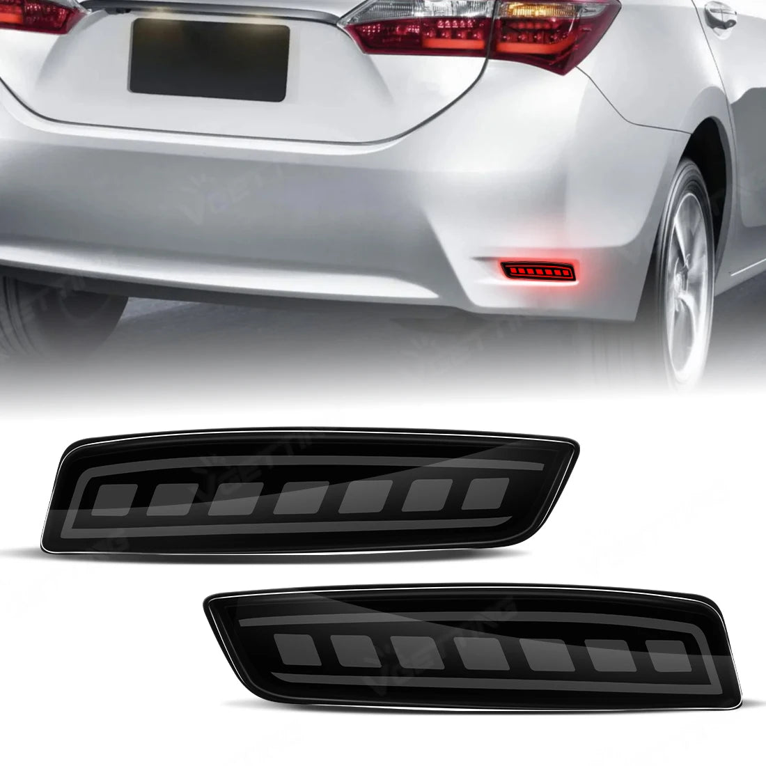 LED Rear Bumper Light Assembly For Toyota Corolla Altis 2014-2018 For Lexus GS250 ES250 Dynamic Turn Signal Rear Tail Brake Lamp