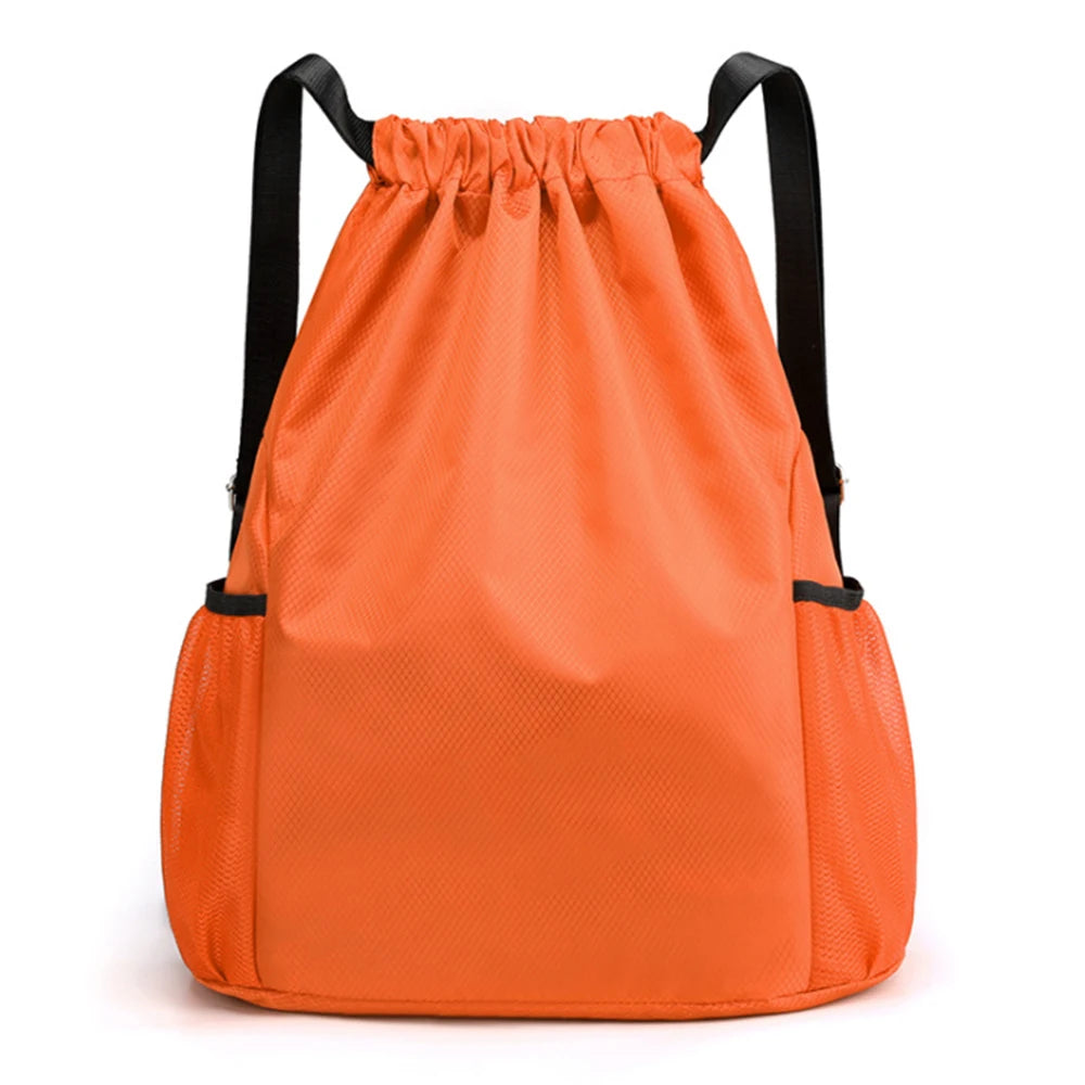 Drawstring Pocket Backpack Men And Wome Simple Travel Backpack Large Capacity Drawstring Fitness Sports Bag