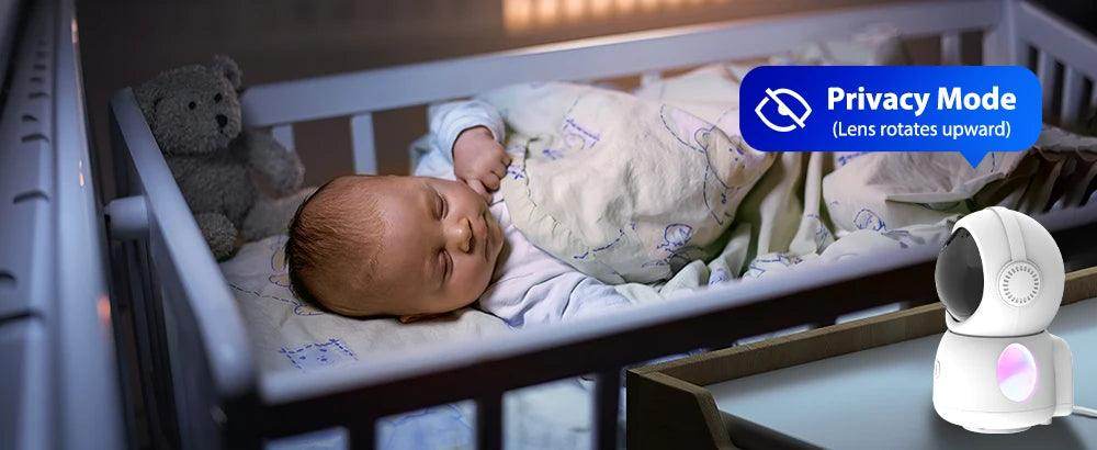 Baby Monitor 3MP 5G WiFi Cry Detect, Auto Track - P12 Hub Europe