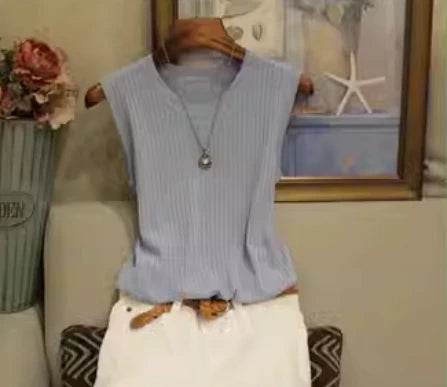 Sleeveless Blouse Women Shirt - P12 Hub Europe