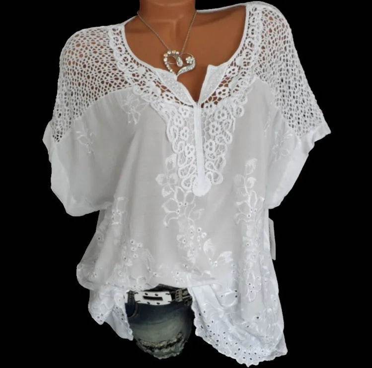 Summer Women's Lace Blouse - P12 Hub Europe