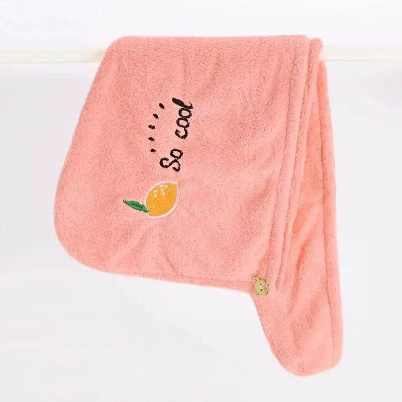 1pc Quickly Dry Hair Hat Super Absorbent Soft Bathroom Women Head Towels Girls Cute Hair Towel Hair Dry Wrap Bonnets - P12 Hub Europe