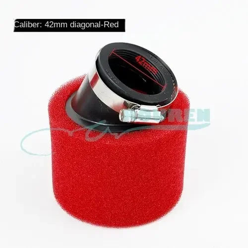 35mm 38mm 42mm 45mm 48mm 50mm 60MM Elbow Neck Foam Air Filter Sponge Cleaner Scooter Dirt Bike Motorcycle RED Kayo BSE