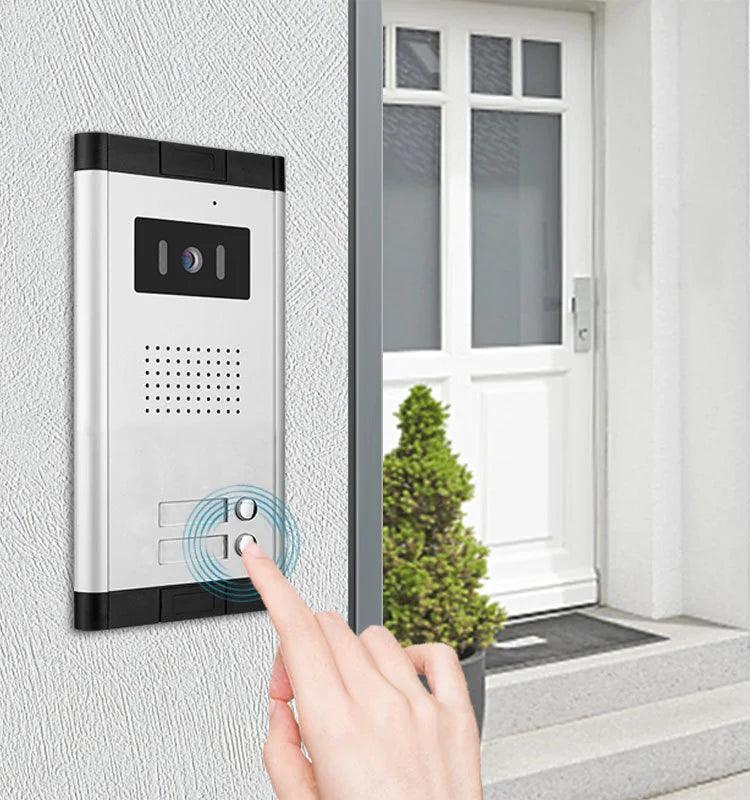 Video Door Phone7" 2 Call Buttons, Intercom, Unlock, 700TVL - P12 Hub Europe