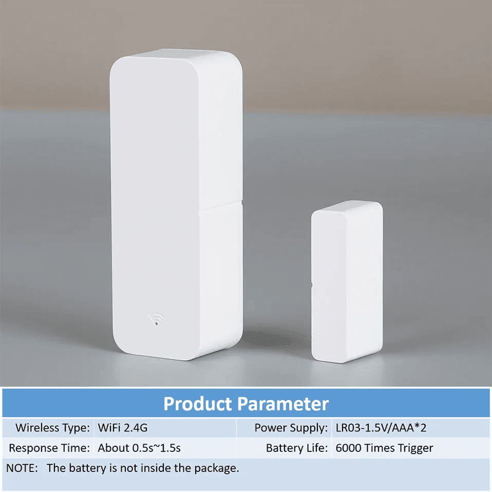Sensor Door Tuya WiFi Contact Smart - P12 Hub Europe