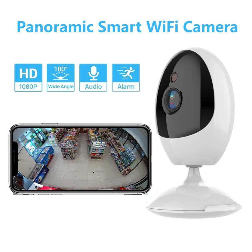 Fisheye Camera 1080P WiFi , 2-Way Audio, Night, ICSEE - P12 Hub Europe