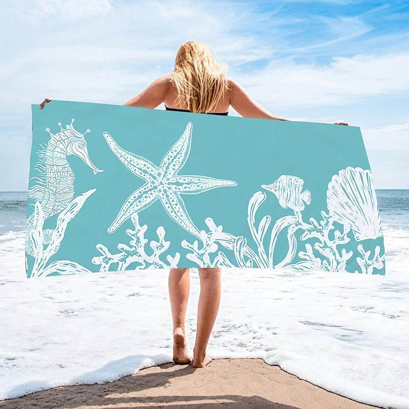 1 large-sized ocean element with increased water absorption and comfortable beach towel - P12 Hub Europe