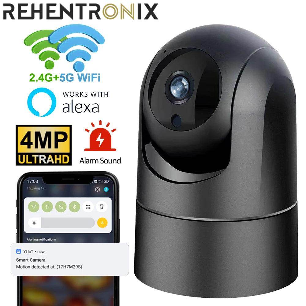 Camera 4MP WiFi 5G/2.4G Auto Track, Color Night, Alexa - P12 Hub Europe