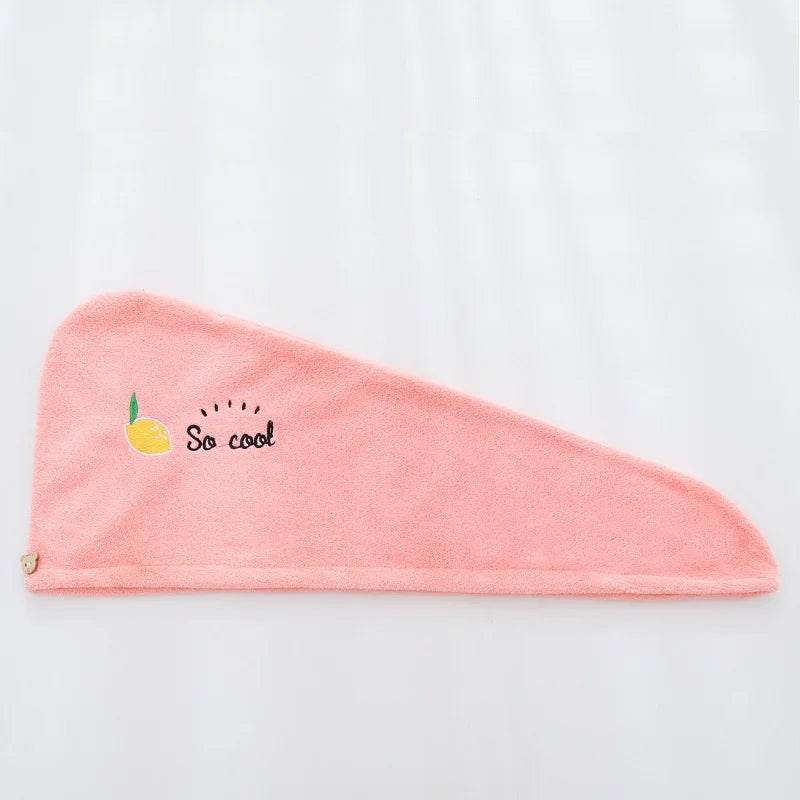 1pc Quickly Dry Hair Hat Super Absorbent Soft Bathroom Women Head Towels Girls Cute Hair Towel Hair Dry Wrap Bonnets - P12 Hub Europe