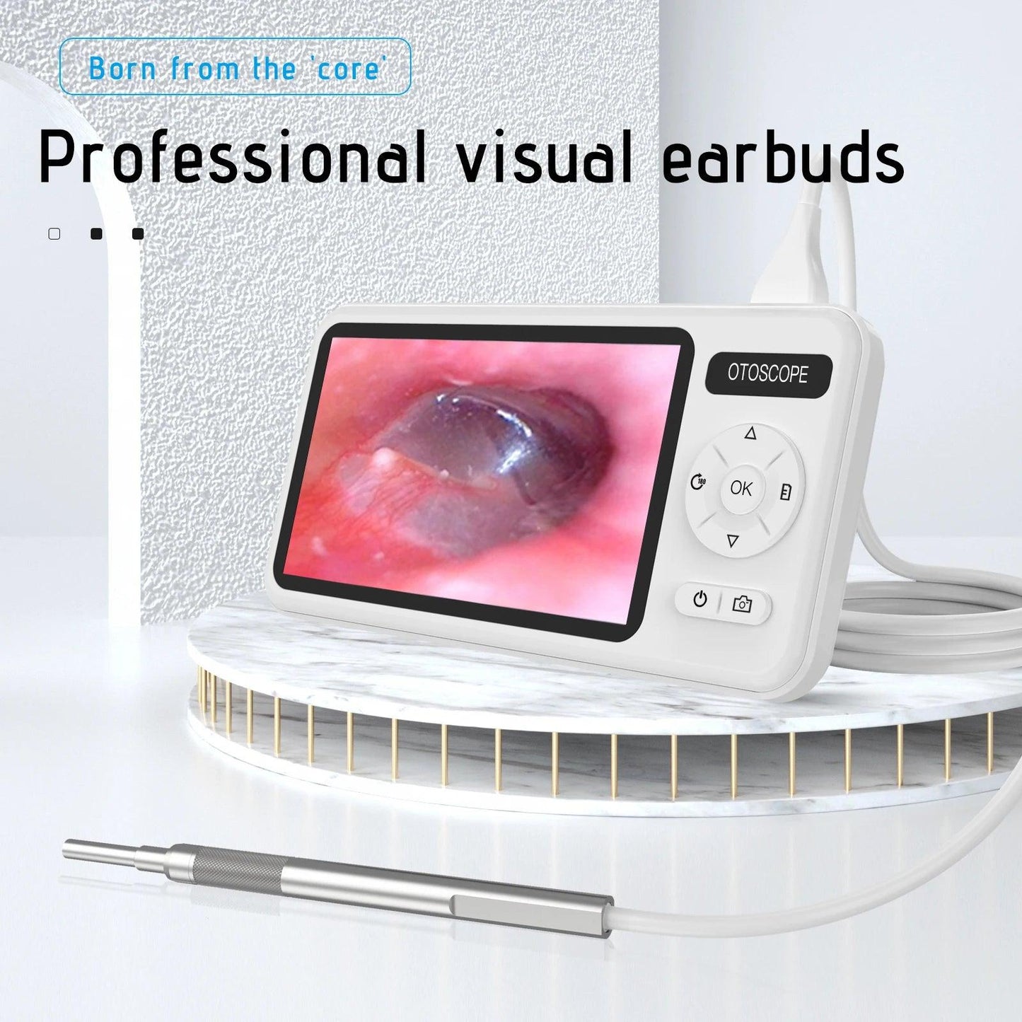 Endoscope 3.9mm 1080P 4.5" LCD, Earwax Removal