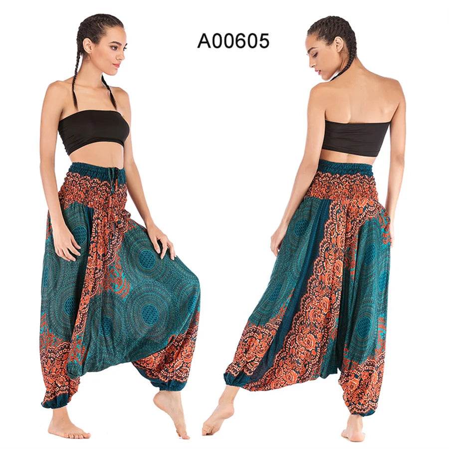 Women's Boho Harem Rayon Pants - P12 Hub Europe