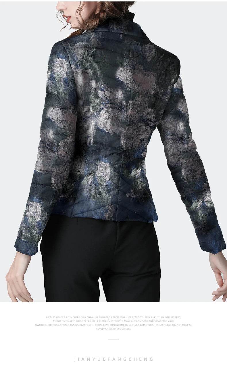Suit Collar Slim Down Jacket - P12 Hub Europe