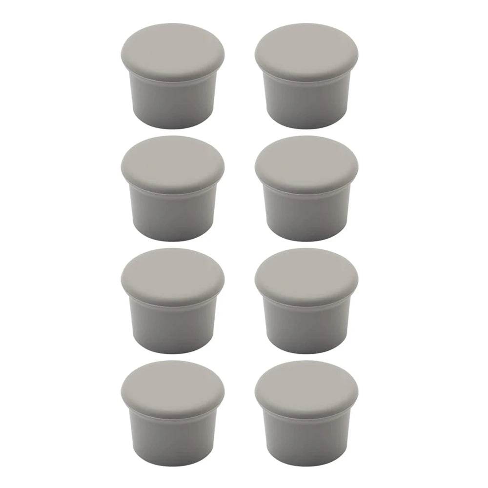 8Pcs Wine Stoppers Reusable Silicone Wine Corks Wine Bottle Stopper Beverages Beer Champagne Sealed Bottle Cap Keep Wine Fresh - P12 Hub Europe