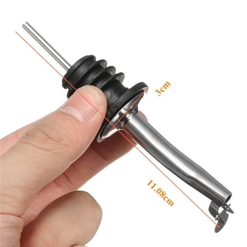 1pc Bottle Stopper Red Wine Pourer with Cap Oil Champagne Bottle wood Plug Keep Wine Freash Black Lid Pourers Bar Party Supplies - P12 Hub Europe