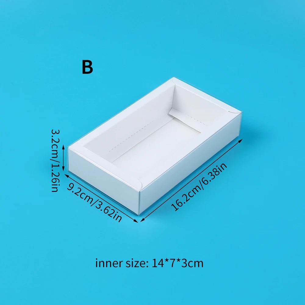 10Pcs Pull-Out Gift Boxes Drawer Kraft Paper Boxes with Clear Window Gift Jewelry Packaging Business Wedding Birthday Party - P12 Hub Europe