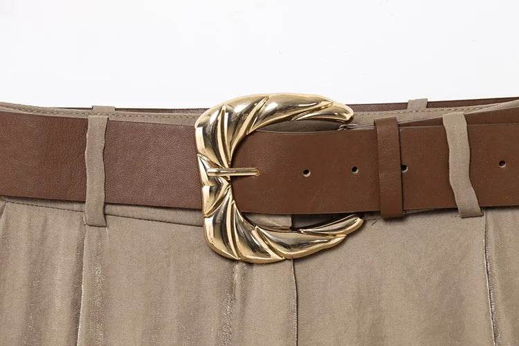 HipSeam Satin Wide Leg Trousers - P12 Hub Europe