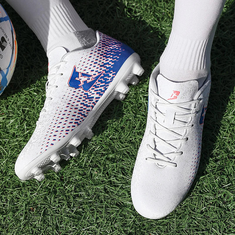 Society Football Cleats TF/FG Soccer Shoe Man Football Boots Professional Non-slip Training Cleat Artificial Grass Sport Sneaker