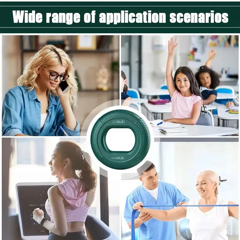 Silicone Finger Gripper Ring Hand Muscle Strengthener Ring Wrist Finger Trainer Exercise Carpal Expander Workout Fitness Device