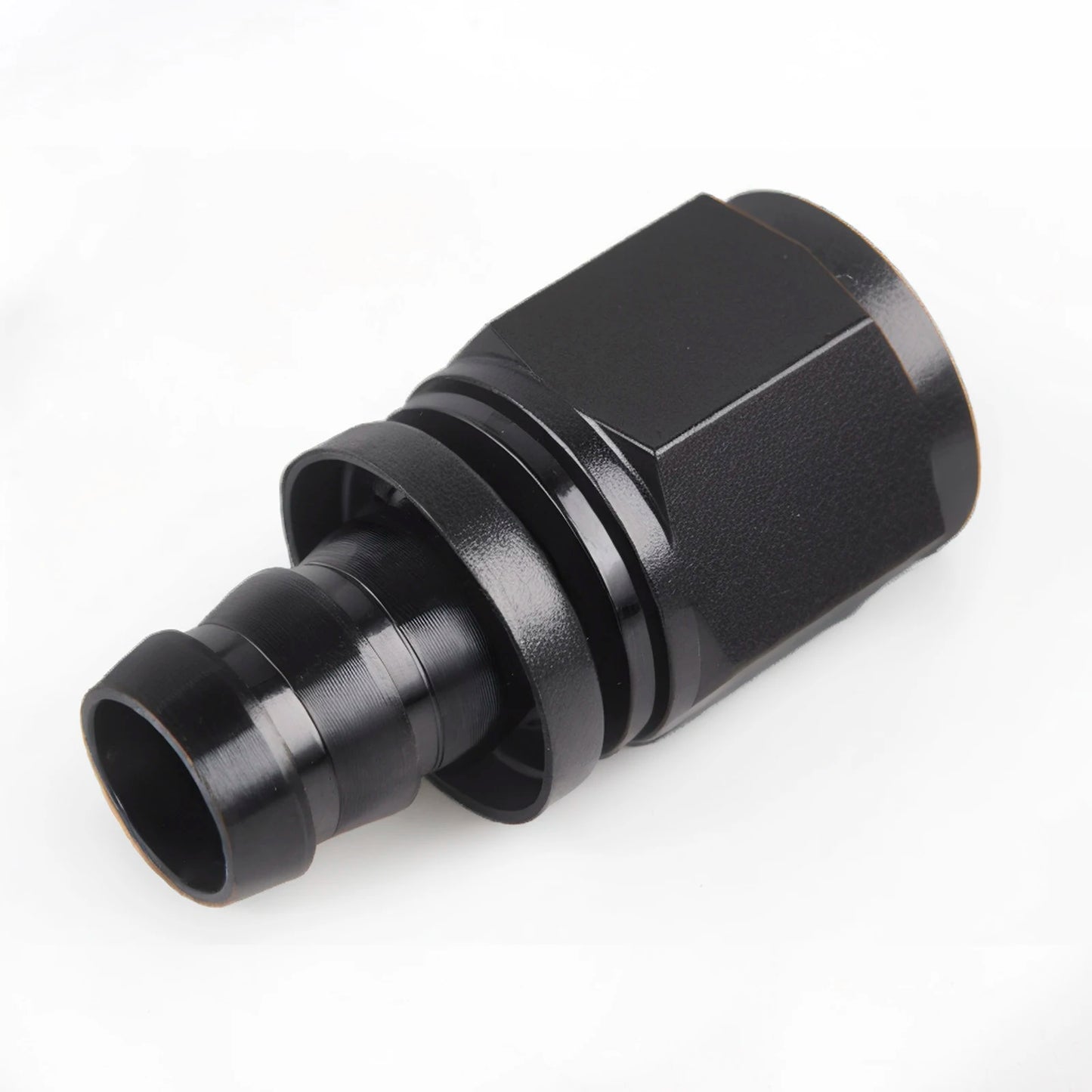 Universal 15mm Small Motorcycle Cold Air Intake Filter Kit Crank Case Vent Cover Breather with Push on Hose Ends Straight AN10