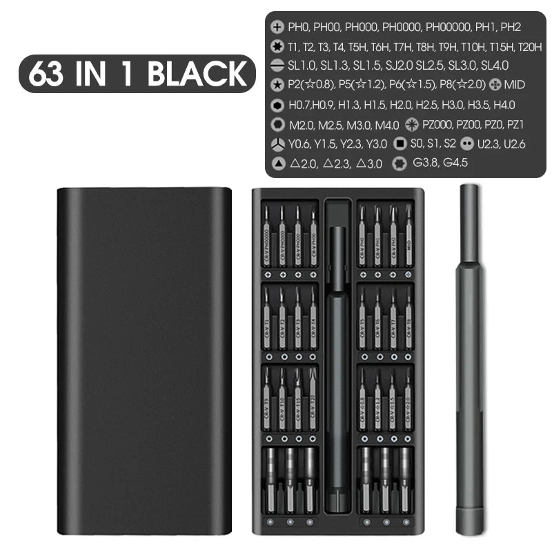 50 in 1 Precision Screwdriver Set with Magnetic Screw Heads Manual Repair Tools for iPhone Glasses Watches Game Consoles camera