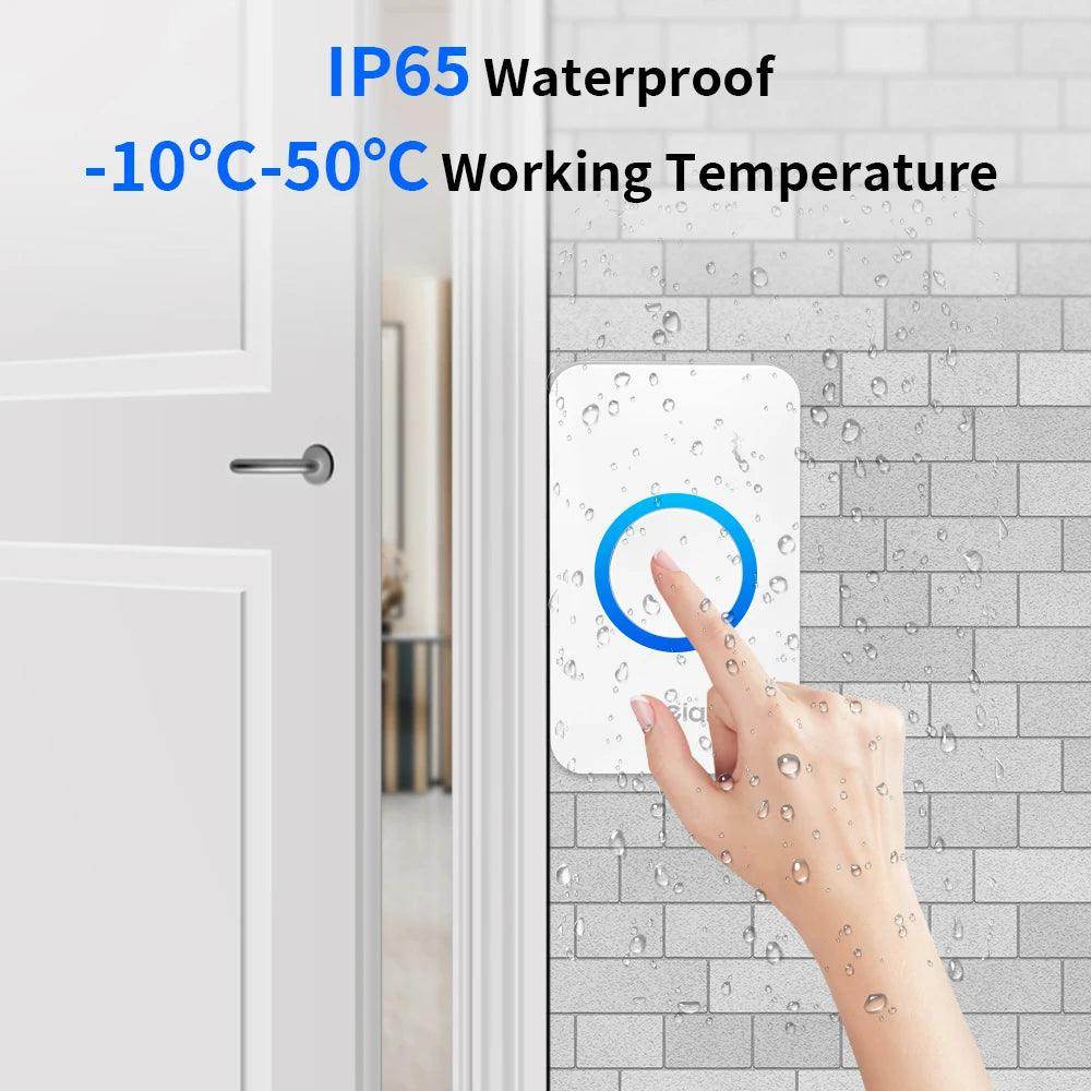 Doorbell Wireless | 60 Tunes, 1000ft, IP65, 5 Volume Levels - P12 Hub Europe