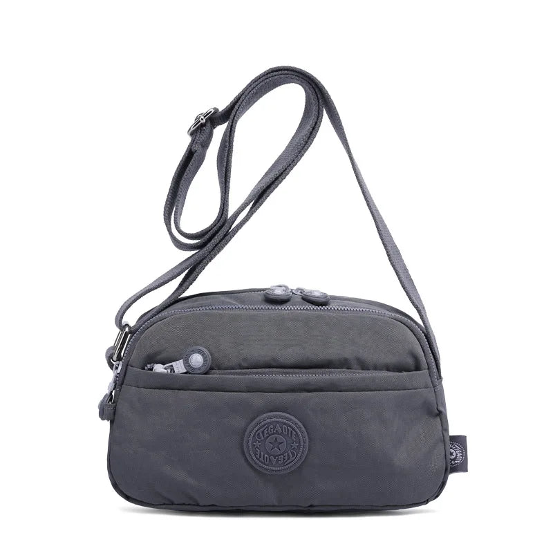 High Quality New Nylon Women Shoulder Messenger Bag Girl Cross Body Phone Purse Lightweight Blue Purple Black Red Grey M1570
