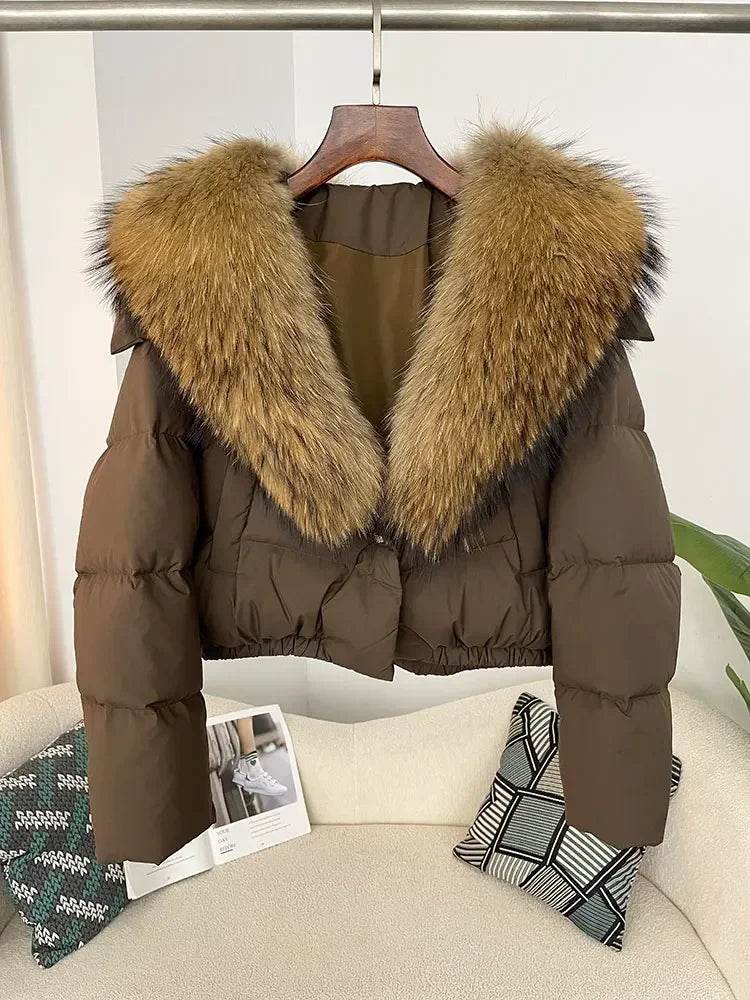 Short Fox Fur Down Puffer - P12 Hub Europe