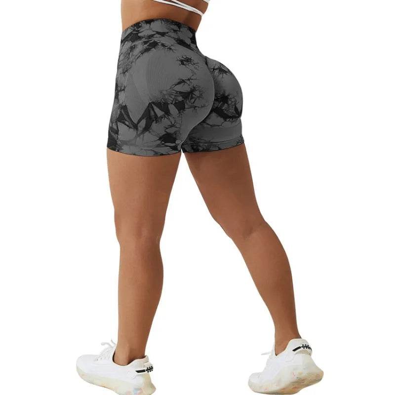 Tie Dye Yoga Shorts Women - P12 Hub Europe