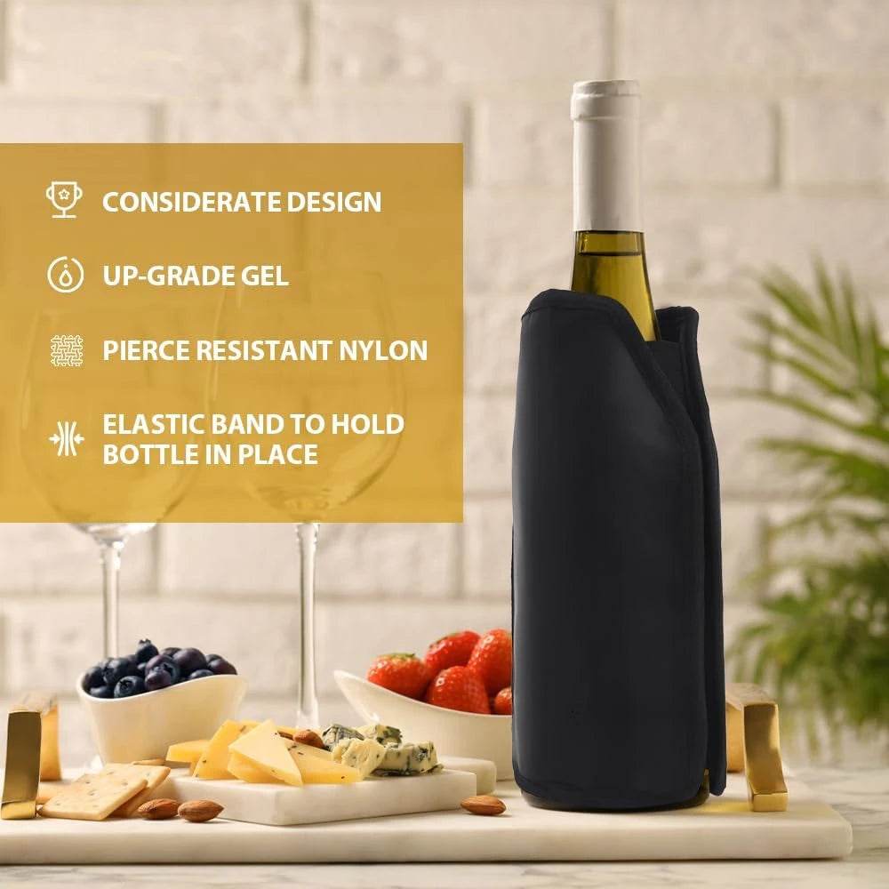Wine Cooling Holder Ice Bag Jelly Picnic Beverage Nylon Wine Cooler Sleeve Soft Drink Rack Bar Tools For Beer Champagne Bucket - P12 Hub Europe