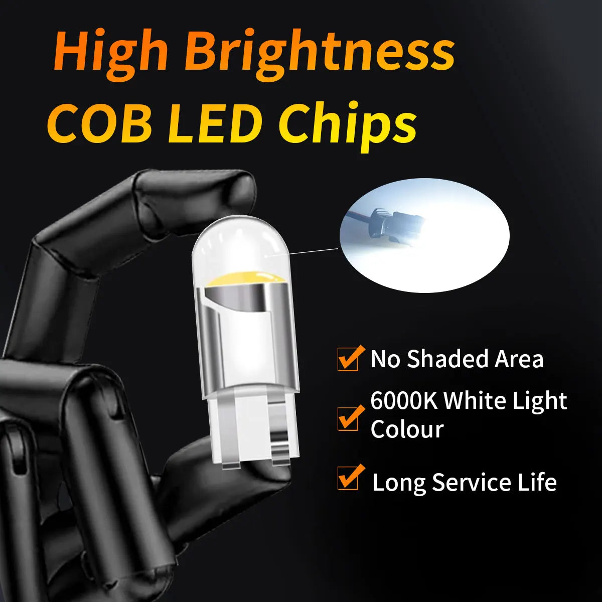 10Pcs 20Pcs Red Yellow White W5W T10 WY5W 192 194 168 LED Car Bulbs for Automotive Reading Width Clearance Turn Signal Lights