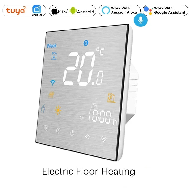 Tuya WiFi Smart Thermostat Temperature Controller for Water Electric floor Heating Water/Gas Boiler Works with Alexa Google Home
