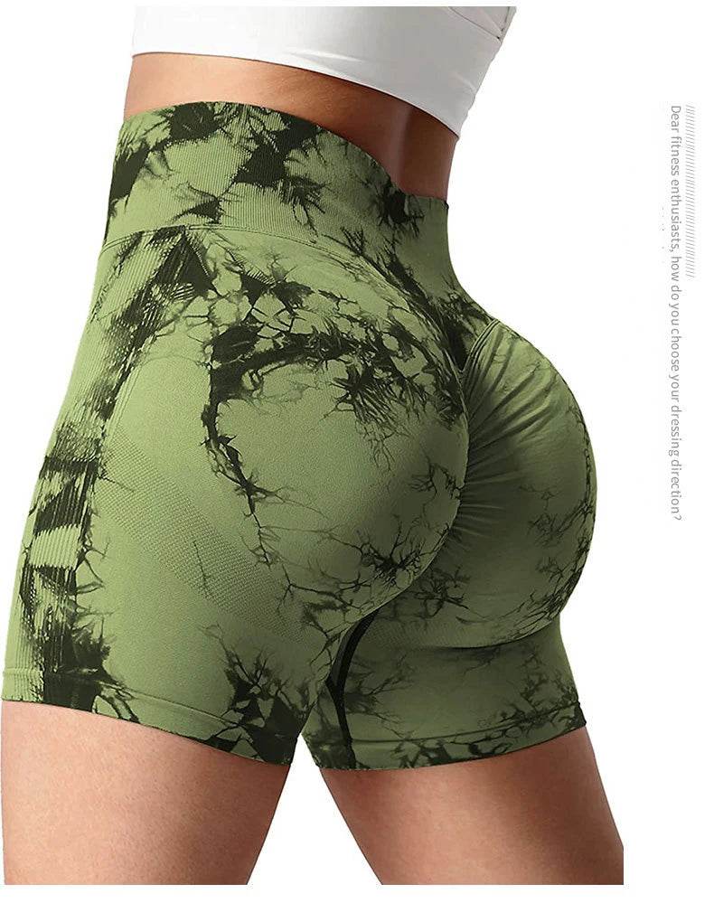 Tie Dye Yoga Shorts Women - P12 Hub Europe