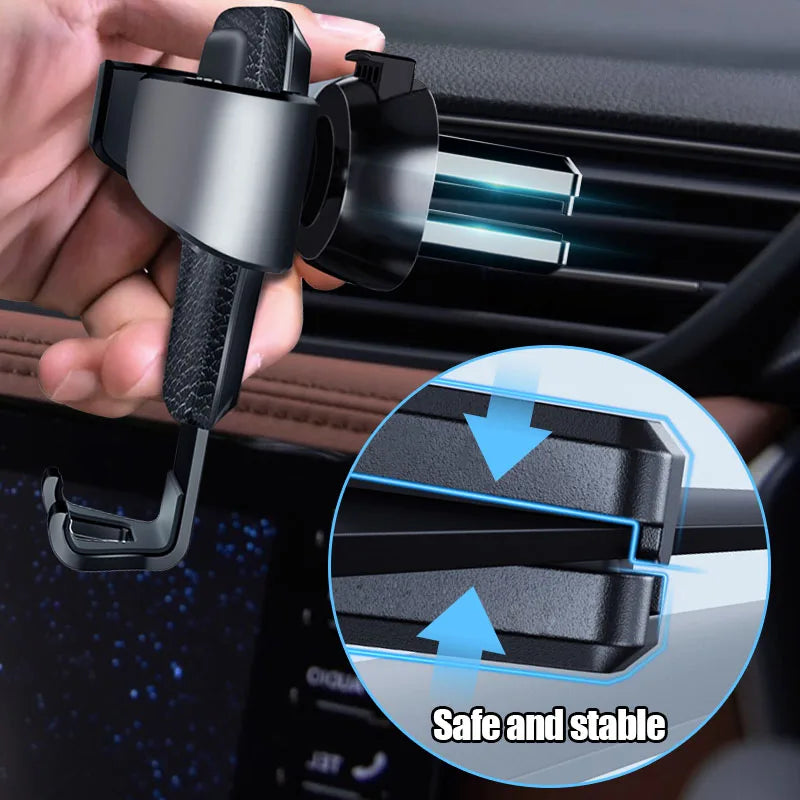 Car Phone Holder Gravity Air Vent Clip GPS Stand Installatio For Volkswagen R GTI Rline Golf Passat Polo Tiguan Teramont Touareg