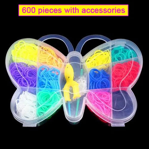 Pantone Color Western European Style Rubber Band Rainbow Knitting Machine Bracelets Loom Bands Arts & Crafts, DIY Toys