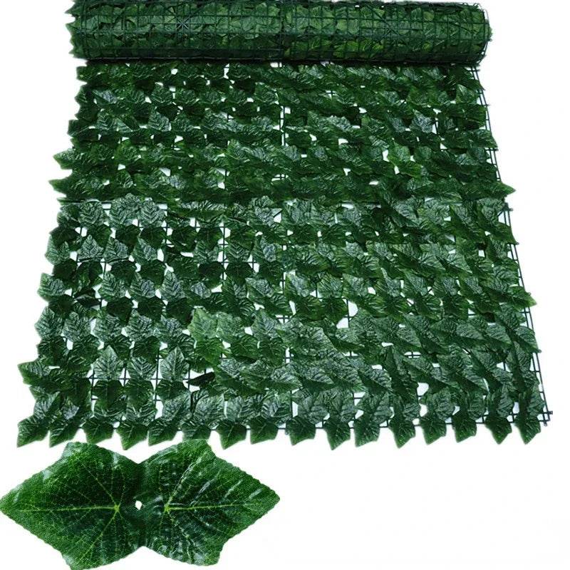 1X3m Artificial Ivy Hedge Green Leaf Fence Panels Faux Privacy Fence Screen for Home Outdoor Garden Balcony Decoration Plants - P12 Hub Europe