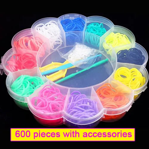 Pantone Color Western European Style Rubber Band Rainbow Knitting Machine Bracelets Loom Bands Arts & Crafts, DIY Toys