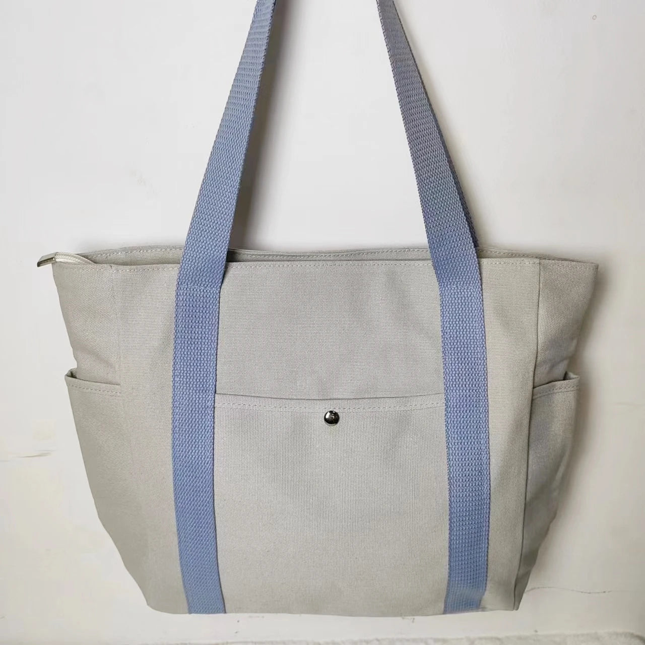 Large Capacity Canvas Solid Letter Tote Bag Versatile Handbag for Commuter Work Student Class Underarm Women's Bag shopping bag