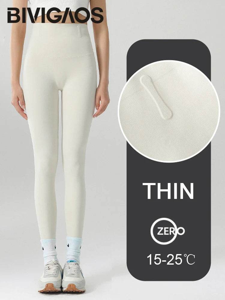 Women's Seamless Fleece-Lined Leggings - P12 Hub Europe